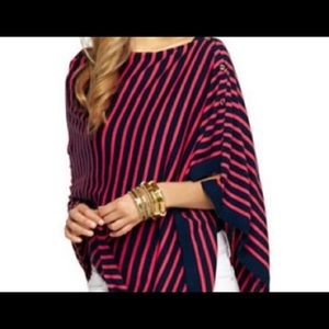 Lilly Pulitzer harp wrap navy and coral stripe